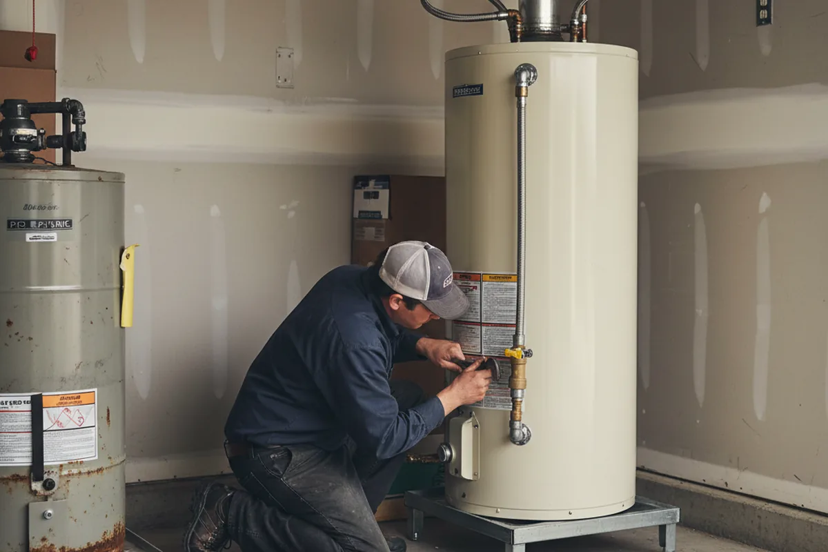Water heater and shutoff valve replacement in Merchantville